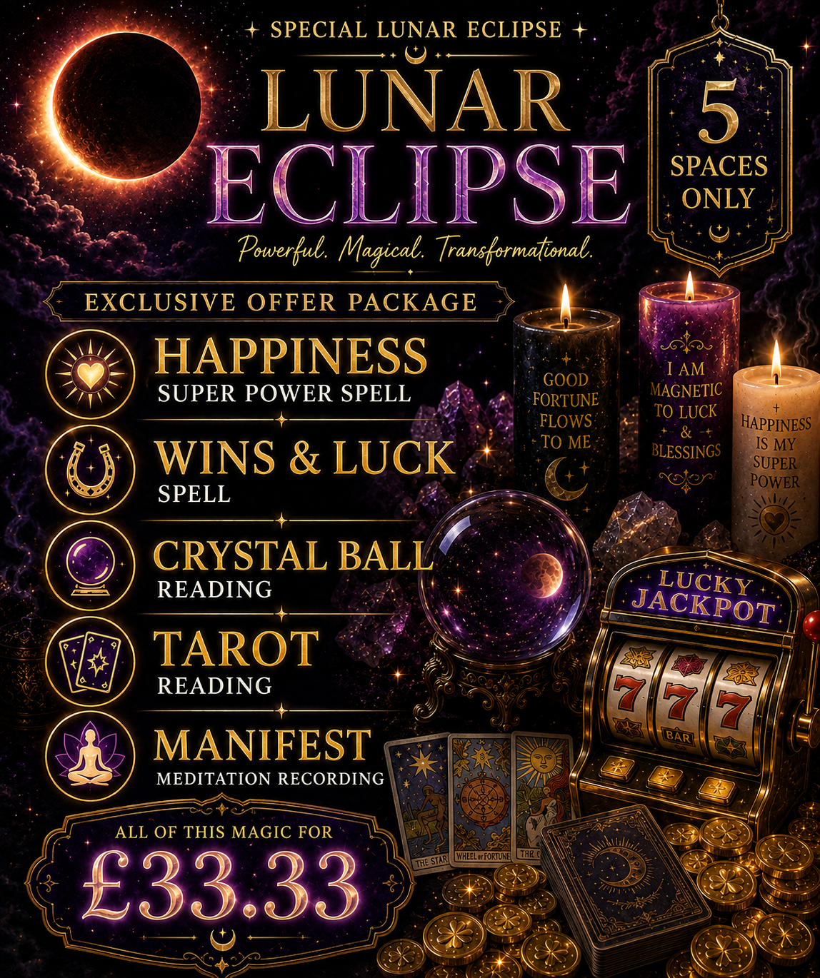 LUNAR ECLIPSE VIP PACKAGE
