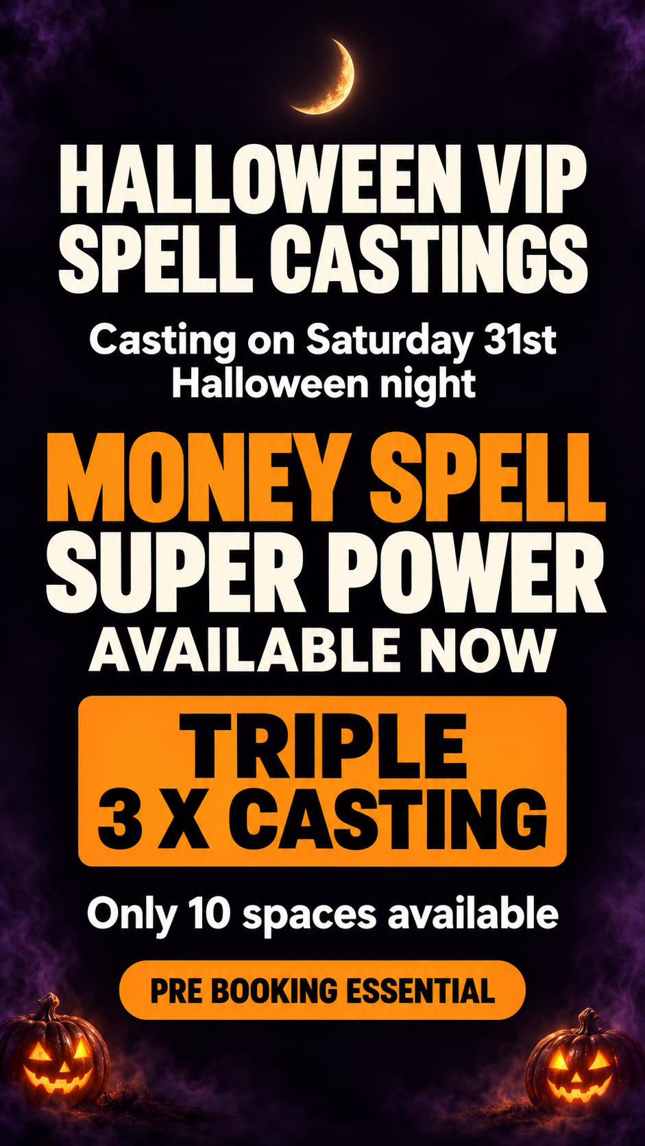 Halloween MONEY Spell VIP Casting