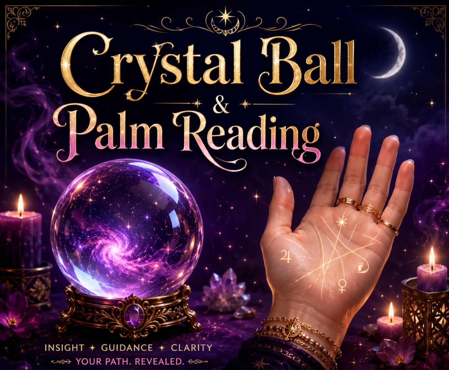 Crystal Ball & Palm Reading